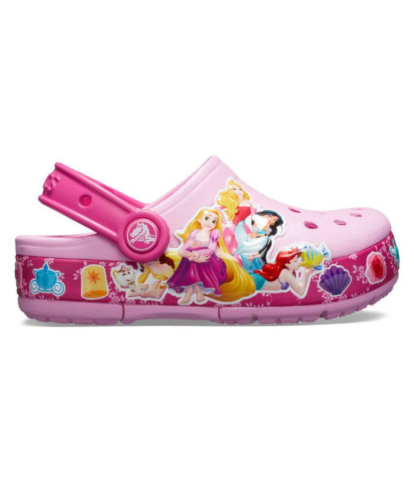 Crocs FunLab Princess Band Light Girls Pink Clog Price in India- Buy ...