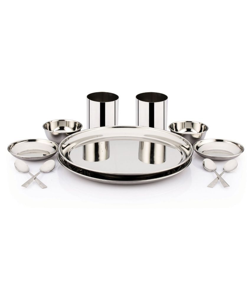 Generic Stainless Steel Dinner Set of 12 Pieces Buy Online at Best