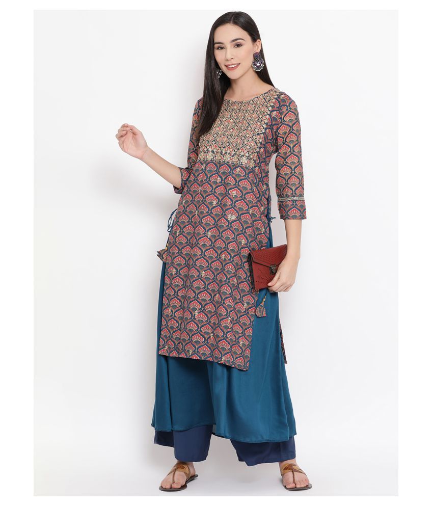 snapdeal kurti with plazo