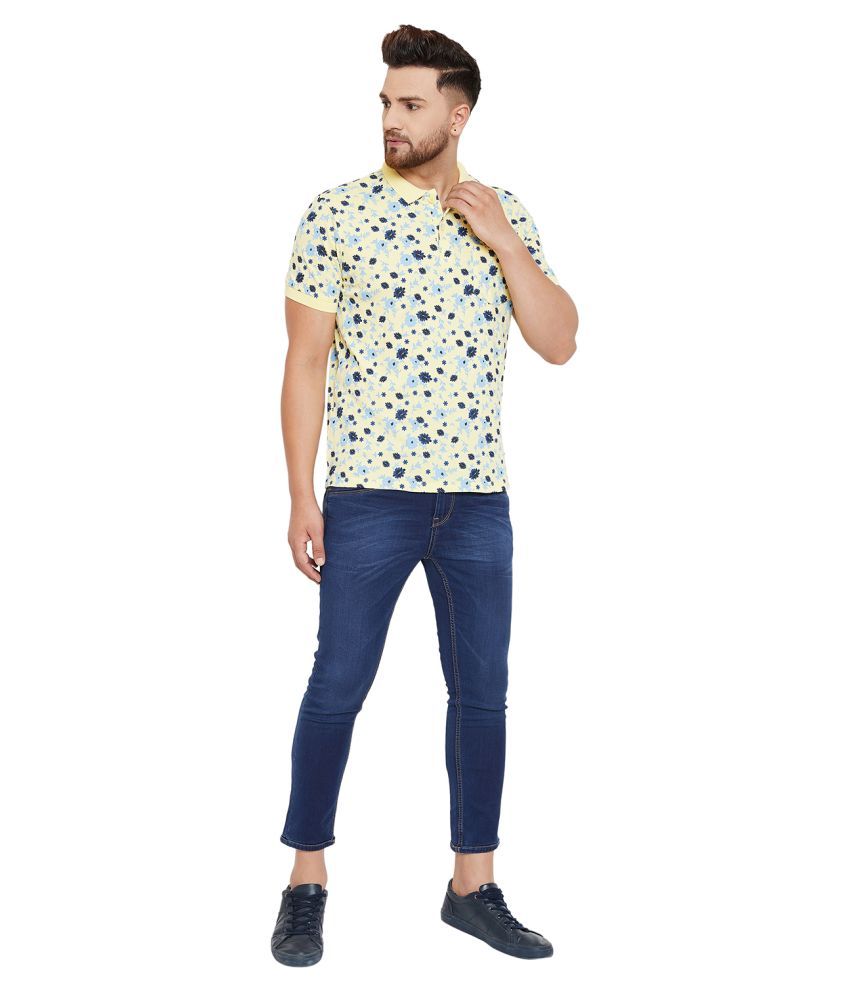 canary yellow polo shirts