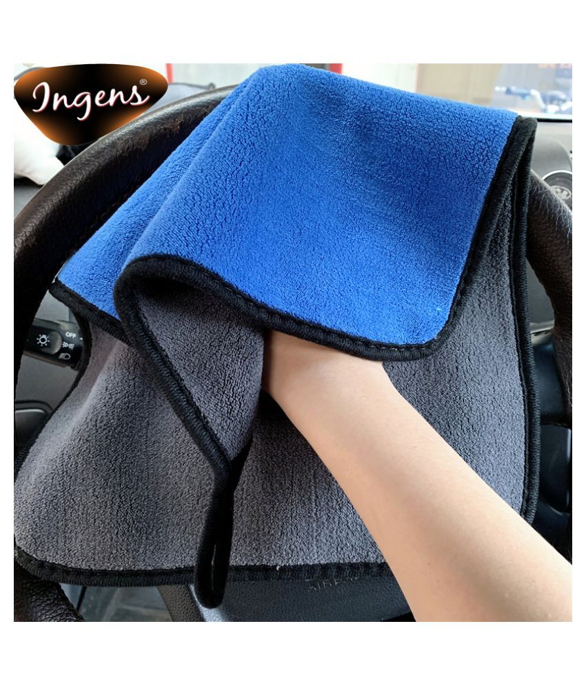 INGENS Microfiber Cloth for Car Cleaning and Detailing, Dual Sided