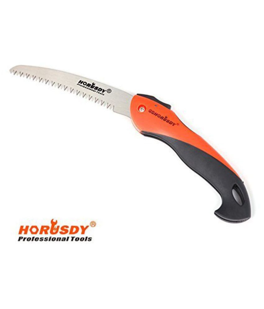 Urancia® HORUSDY Hand Folding Saw SK5 Steel, Pruning Gardening Camping