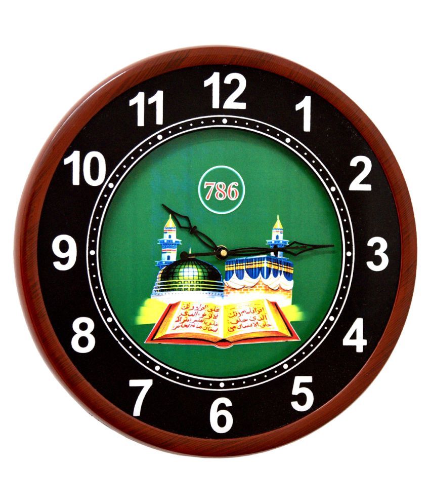 ANTIQUE KRISHNA CRAFT WALL CLOCKS Circular Digital Wall Clock WCLED