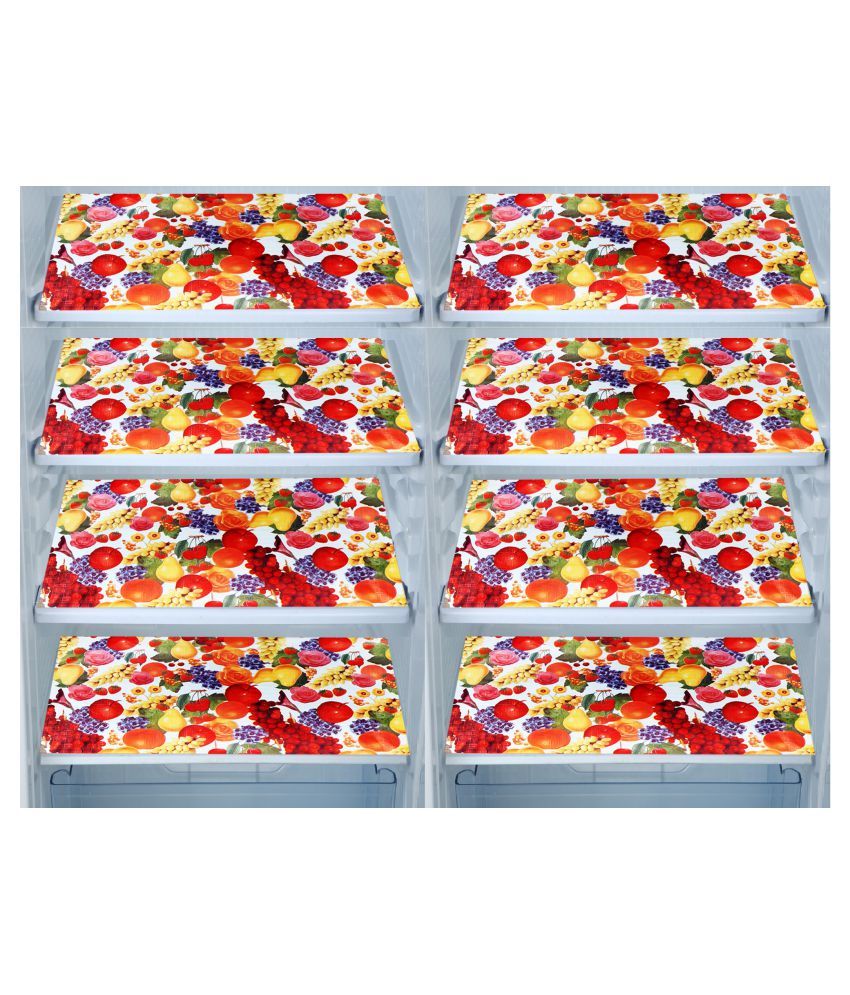     			E-Retailer Set of 8 PVC Multi Fridge Mats