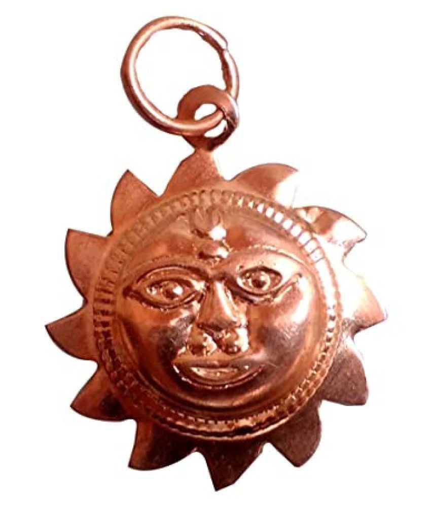 Pure Copper Energized Surya Locket 