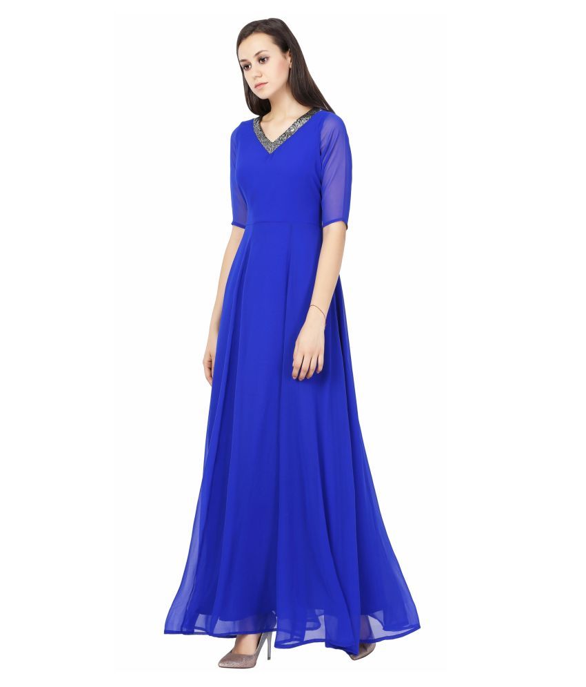 georgette full gown