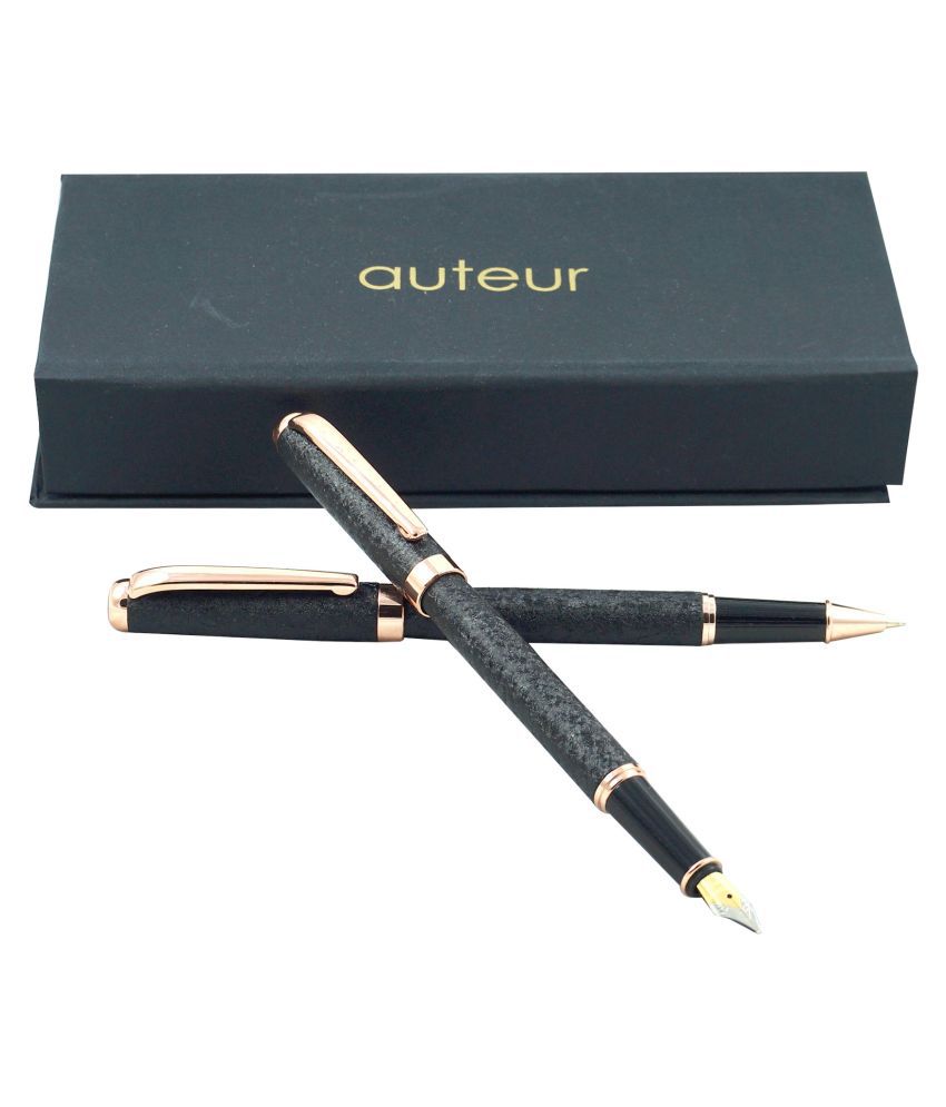     			auteur Paper Crush Style, Very Stylish and Classy Pen Gift Set, Fountain and Roller Ball Pen.