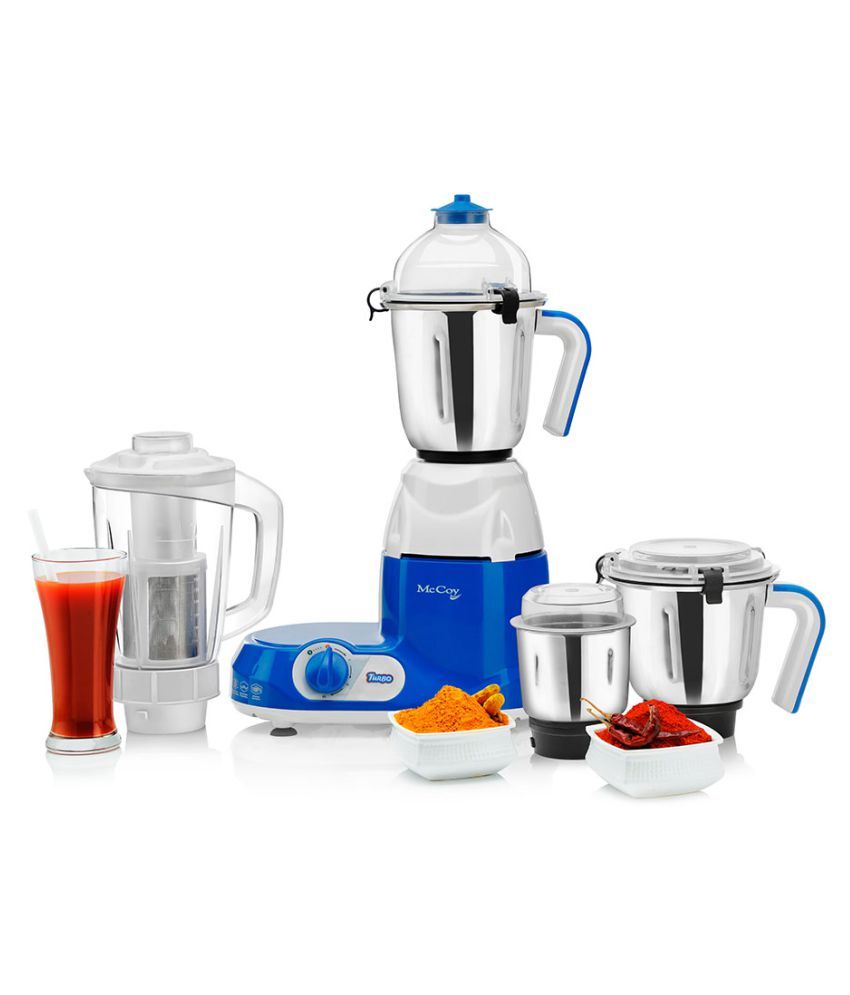 Mccoy Turbo 750 Watt 4 Jar Mixer Grinder Price in India Buy Mccoy