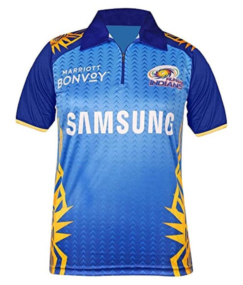 Mumbai Indians New IPL Jersey 2020 Blue Polyester Jersey - Buy Mumbai ...