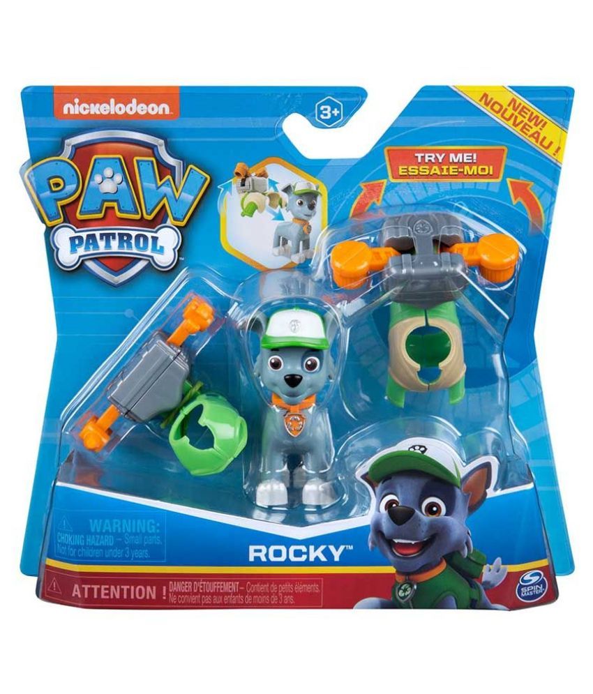 paw patrol dino pups rocky action vehicle