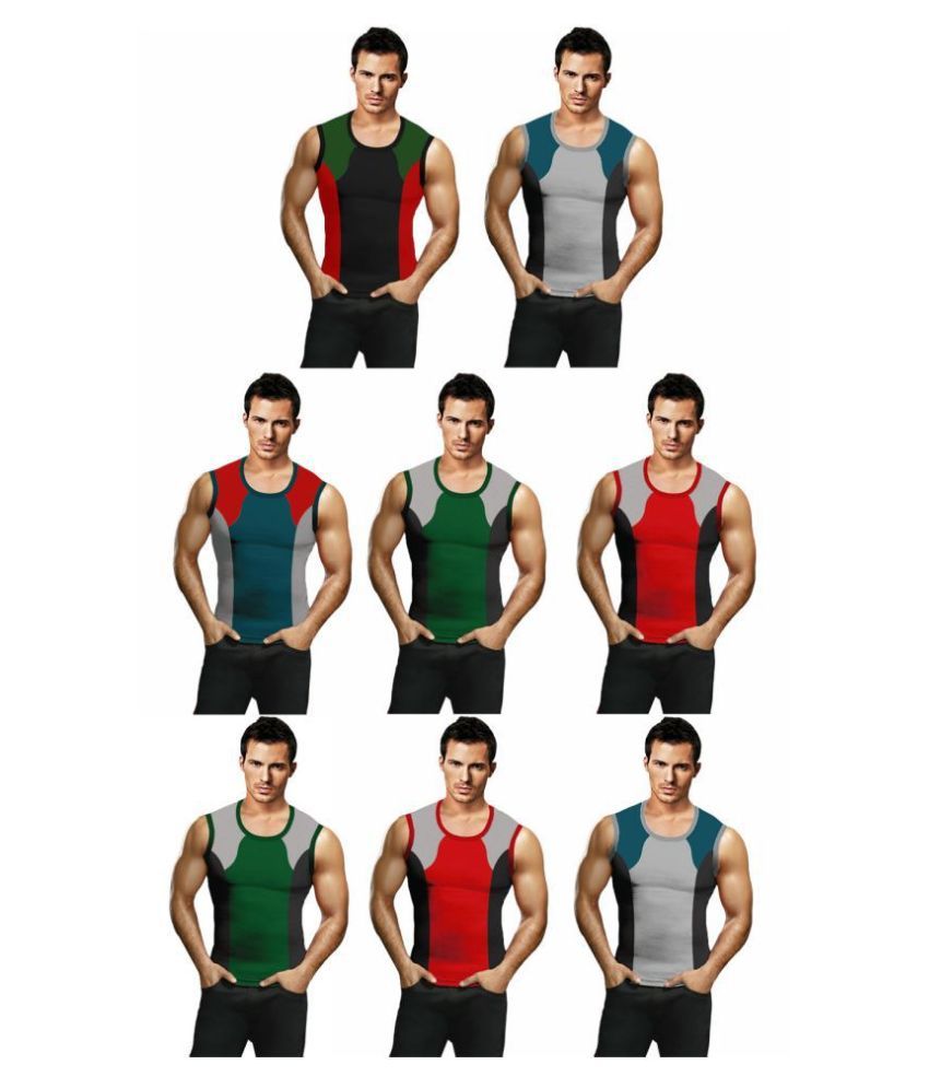     			Rupa Frontline Multi Sleeveless Vests Pack of 8