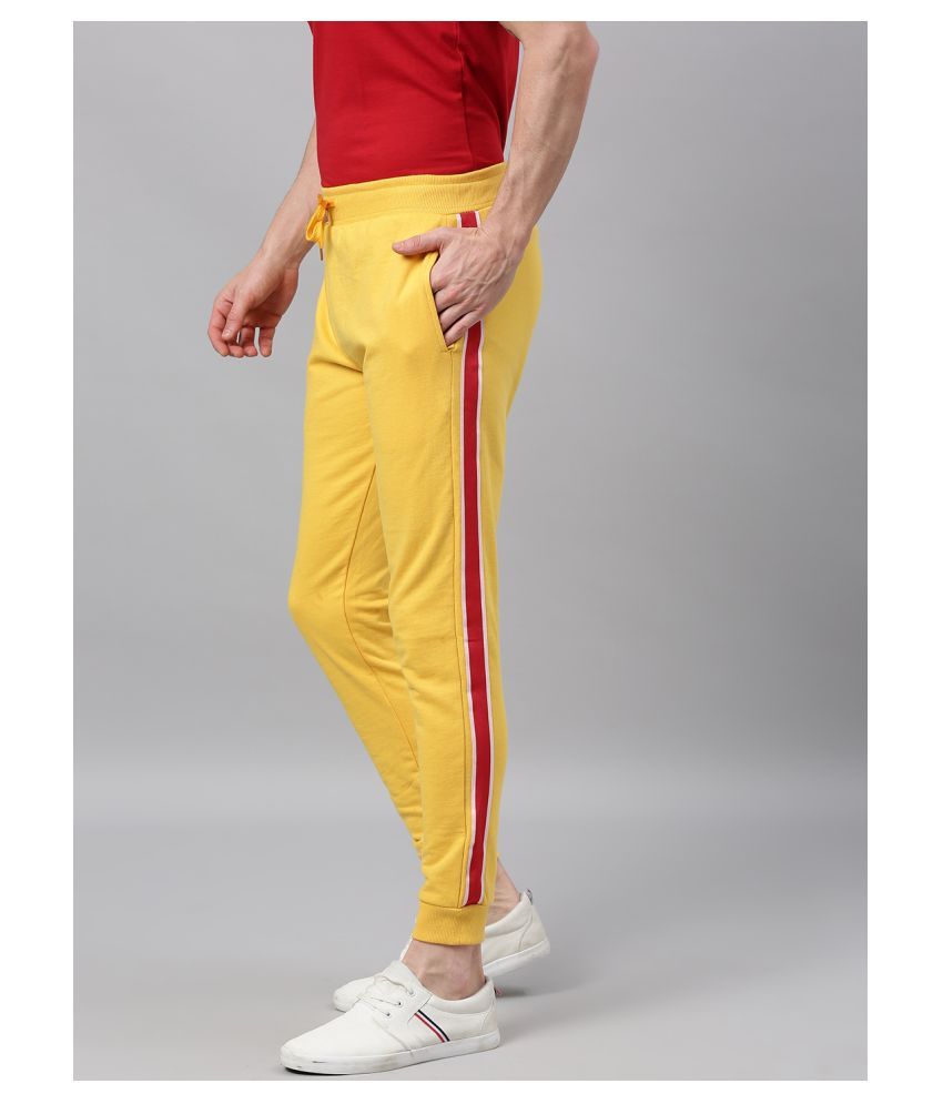 yellow joggers men