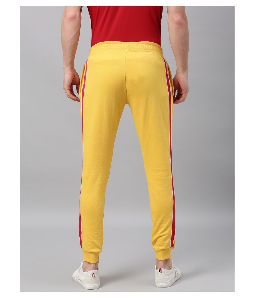 yellow joggers men