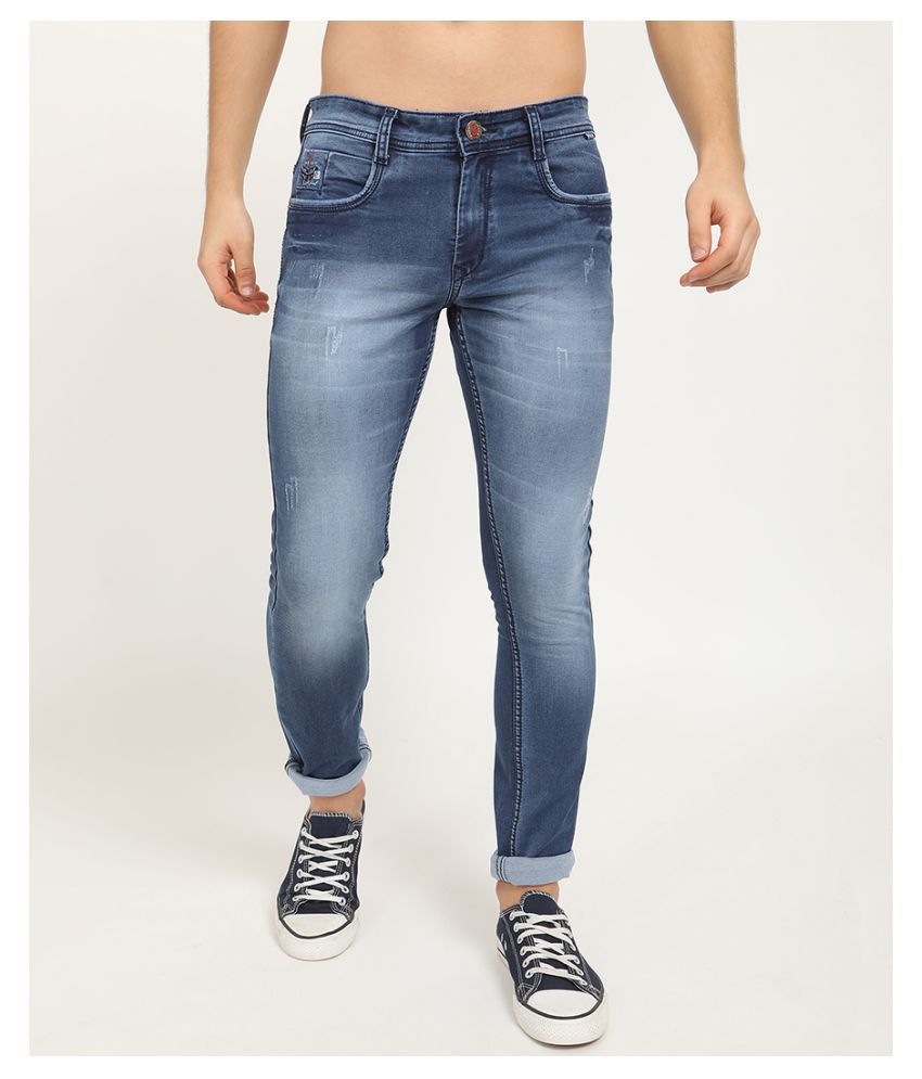 V2 Blue Regular Fit Jeans - Buy V2 Blue Regular Fit Jeans Online at ...