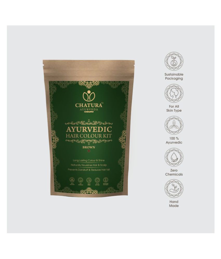 Chatura Ayurveda Ayurvedic Hair Colour Kit and Hair oil Oil 275 ml Pack