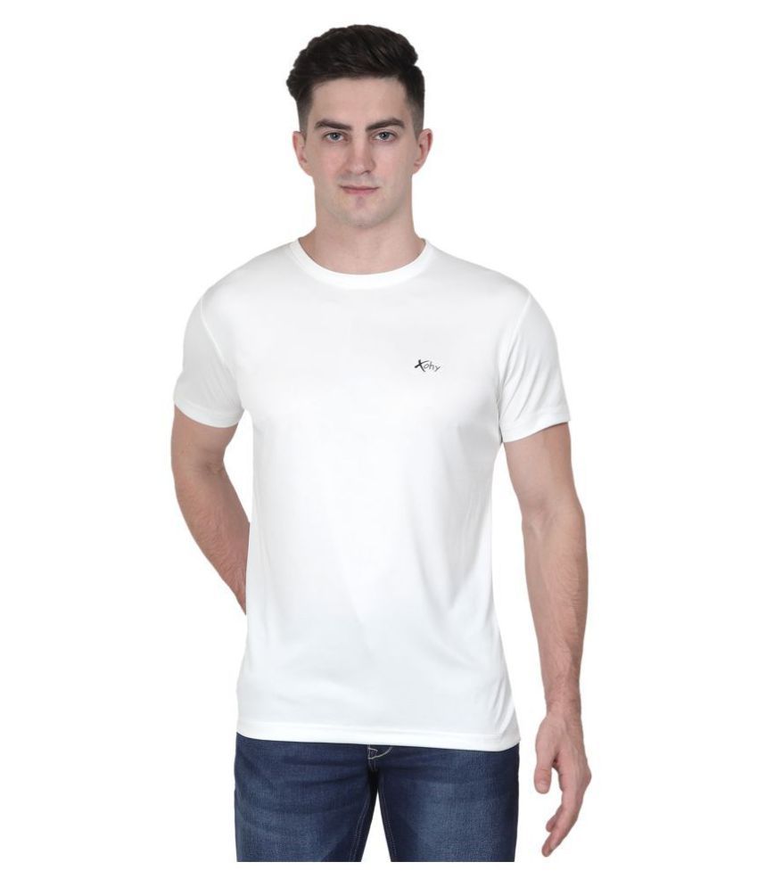 polyester white tshirt