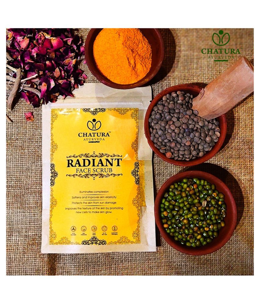 Chatura Ayurveda Kumkumadi Skin oil 15 ml & Scrub 50 gram Oil 65 gm Pack Of 1 Buy Chatura