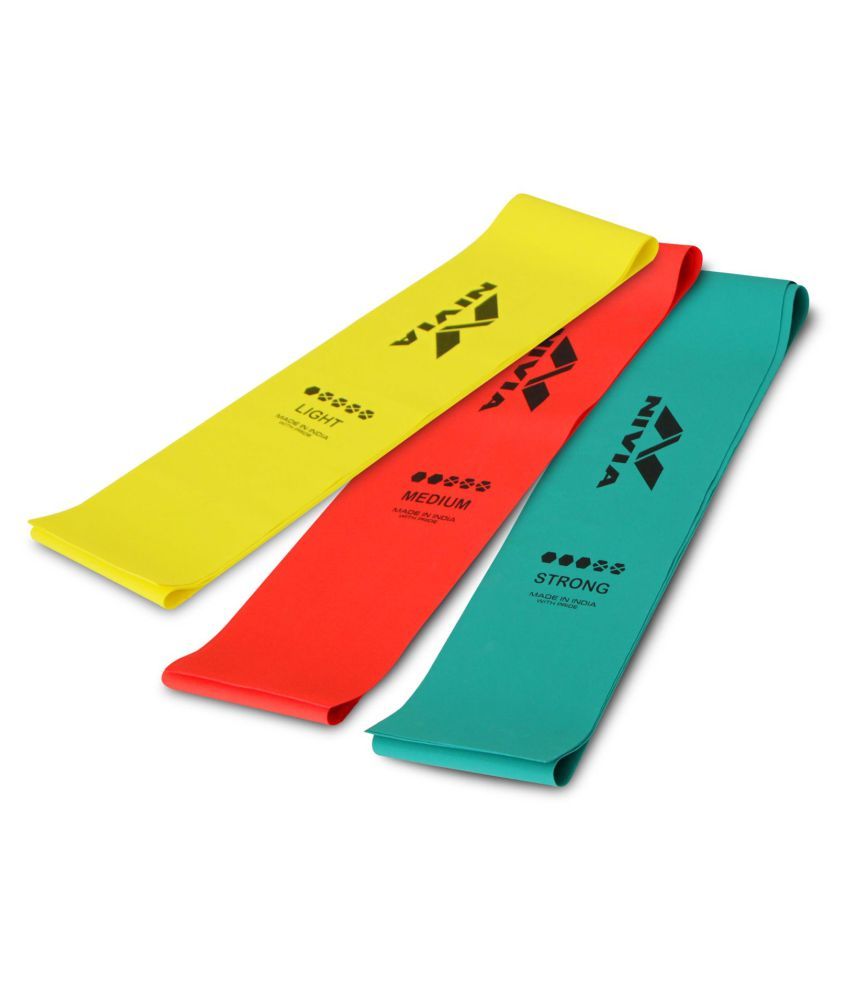 Nivia VARIABLE RESISITANCE EXERCISE BANDS - MEDIUM Resistance Band ...