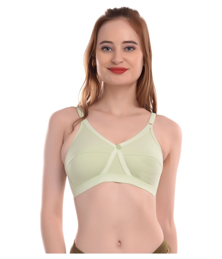     			Elina Cotton T-Shirt Bra - Green