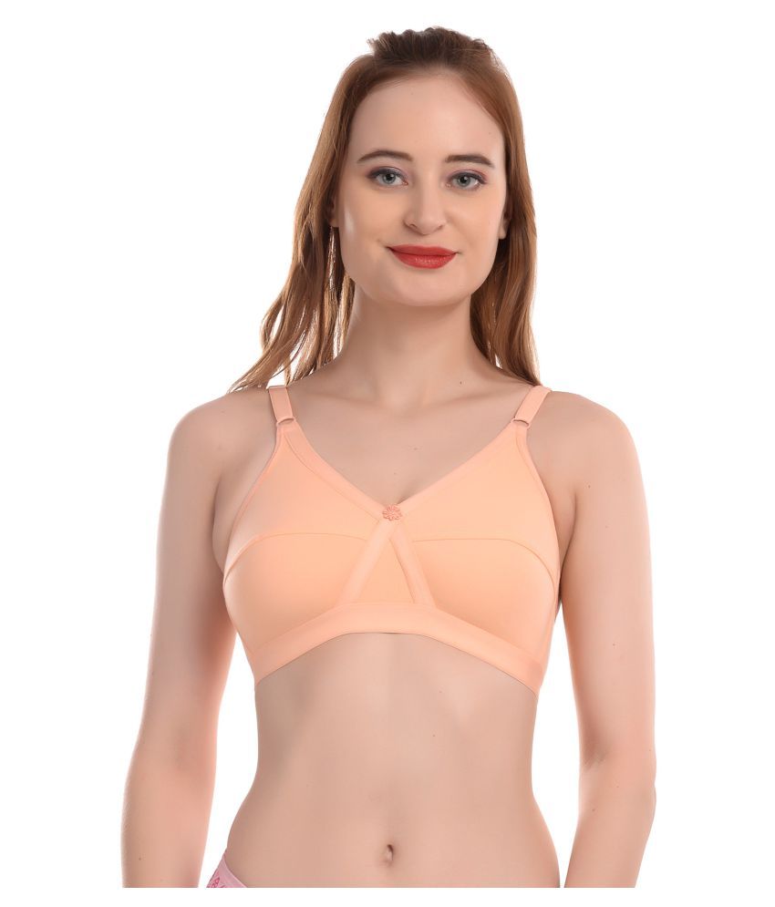     			Elina Cotton T-Shirt Bra - Orange