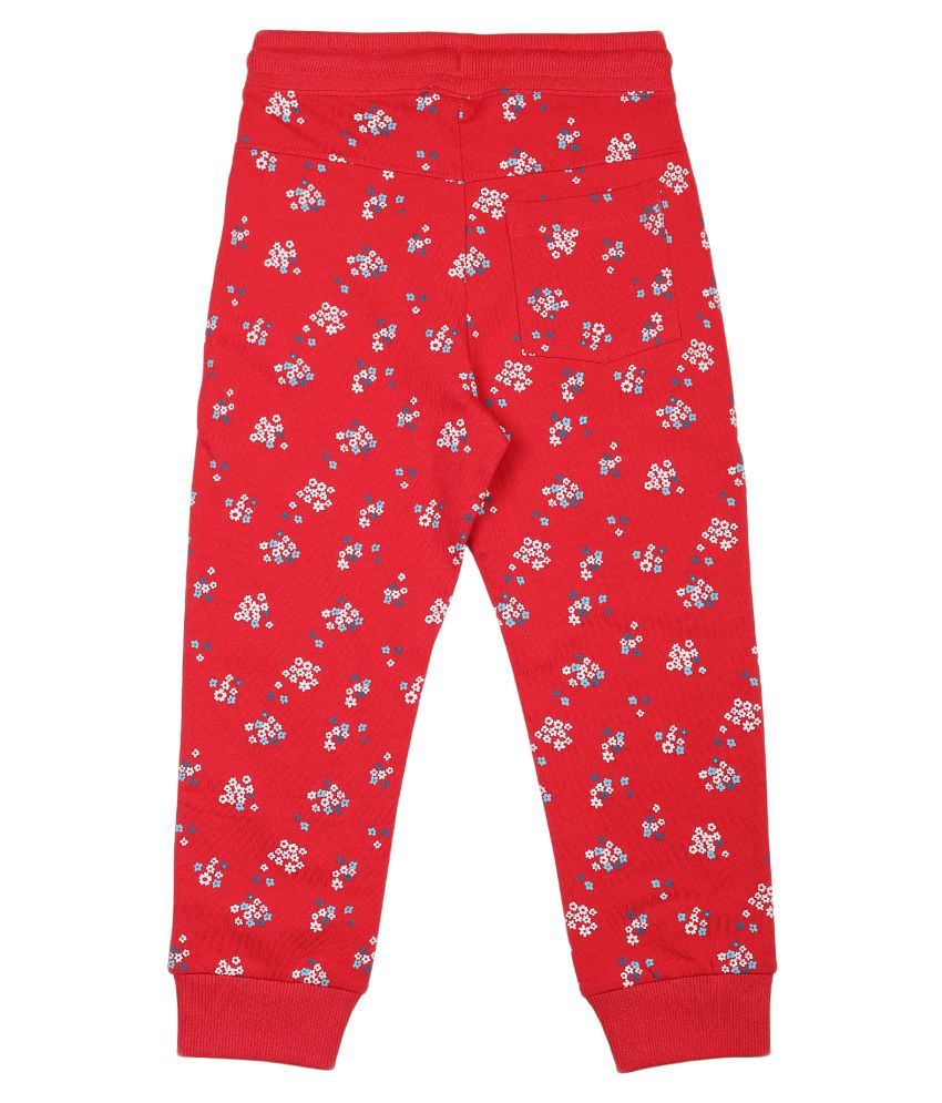 red jogger pants women's