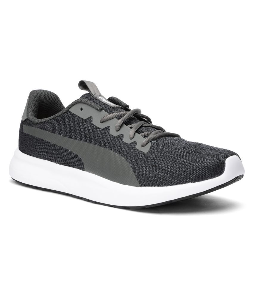 puma gray running shoes