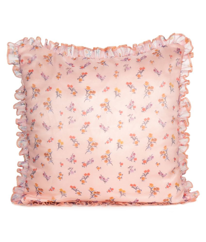 Oussum Set of 2 Satin Cushion Covers 40X40 cm (16X16)