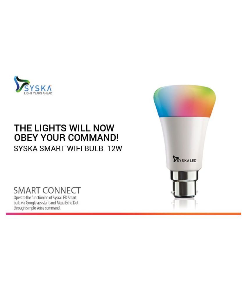 syska smart bulb alexa