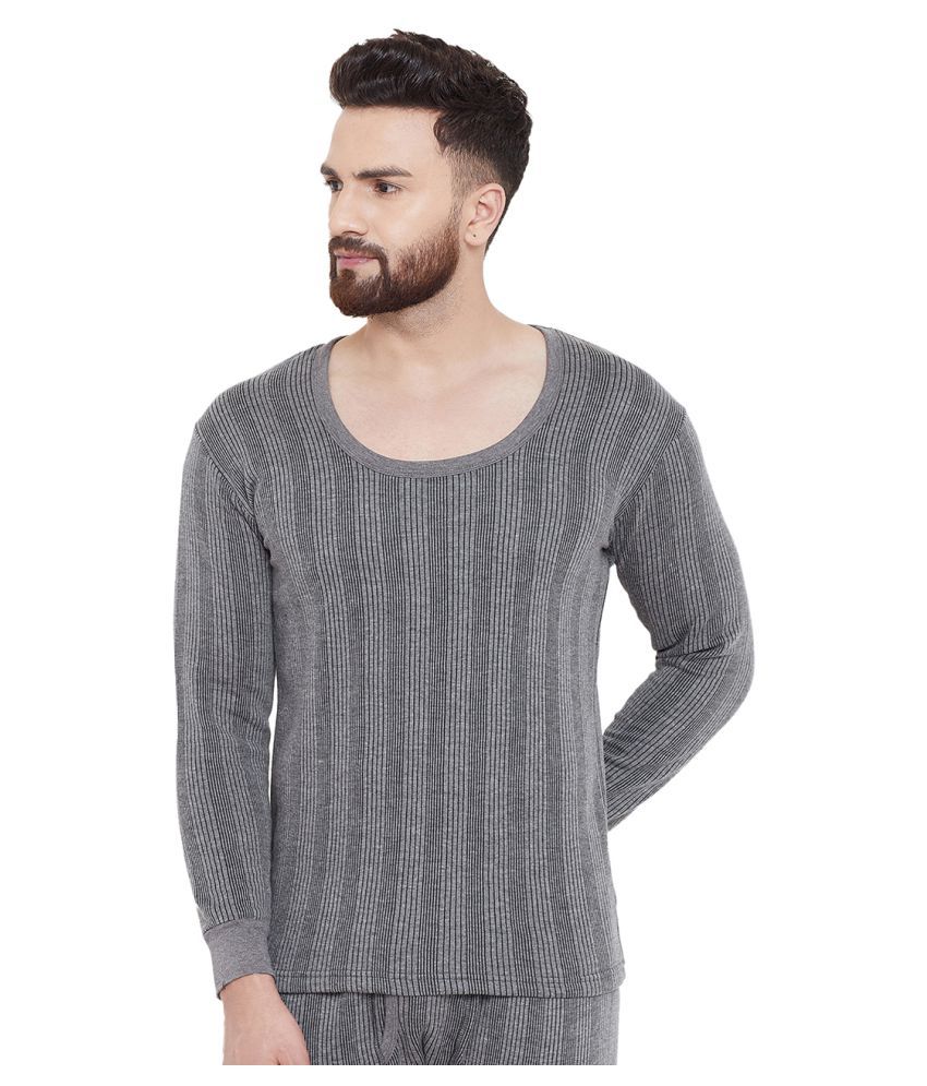 dark grey thermal shirt