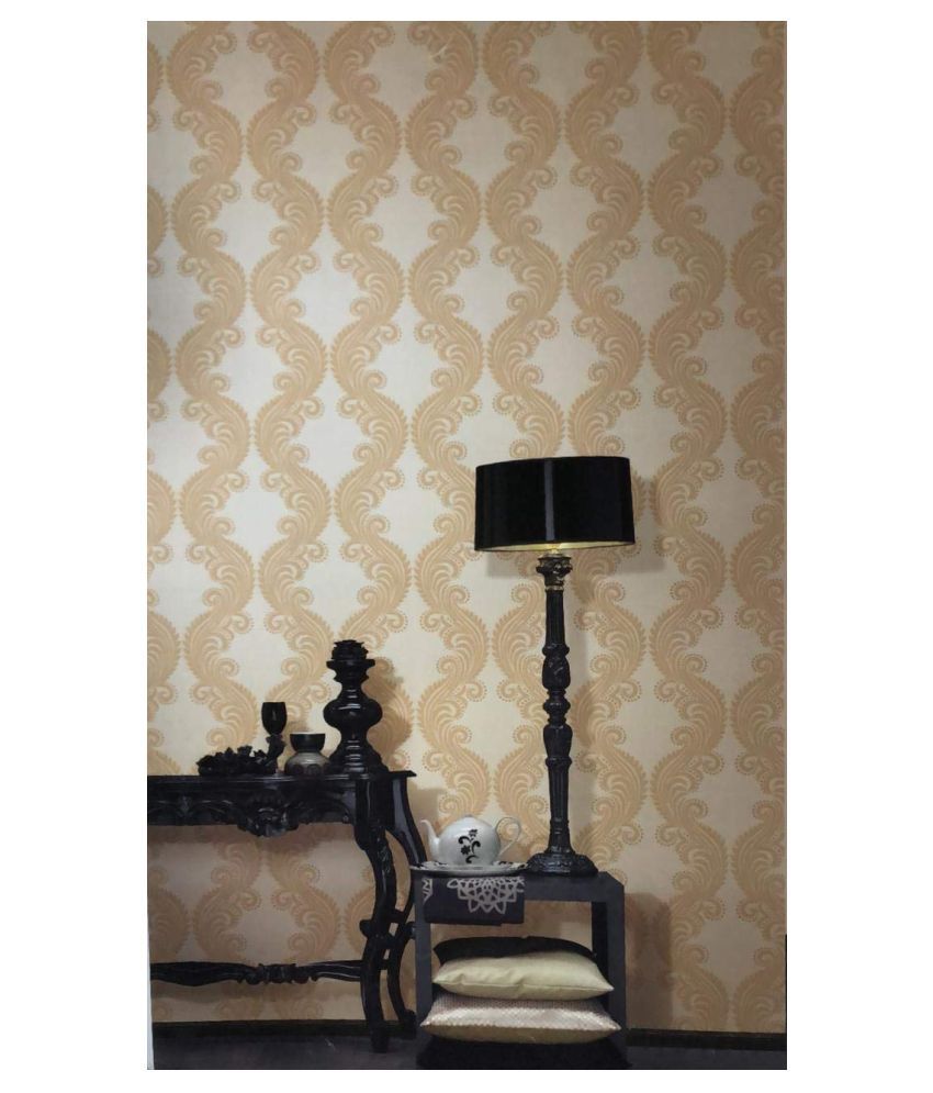 FANCY WALLPAPER CO Vinyl Abstract Wallpapers Golden: Buy FANCY WALLPAPER CO  Vinyl Abstract Wallpapers Golden at Best Price in India on Snapdeal