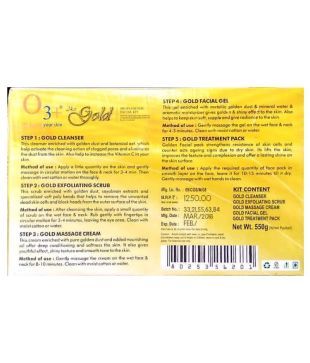 o3 facial kit gold
