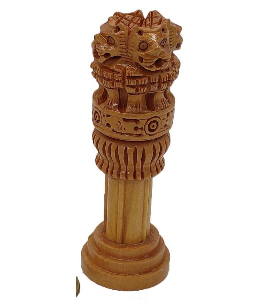     			Ram Ratan Kendra Beige Wood Table Decorative Miniature - Pack of 1