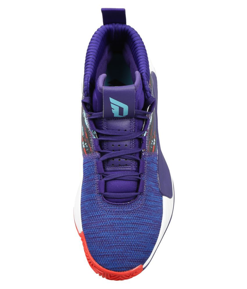 bright purple basketball shoes