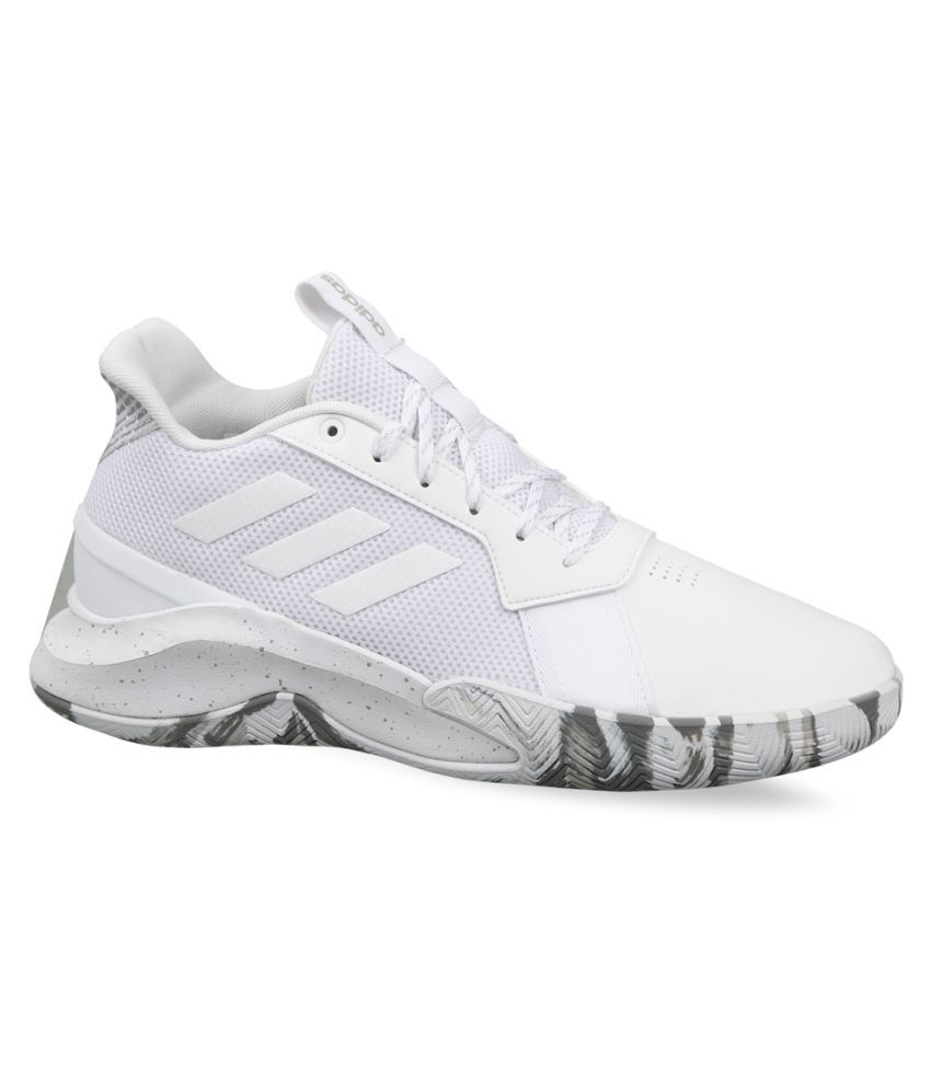 adidas white mens basketball shoes