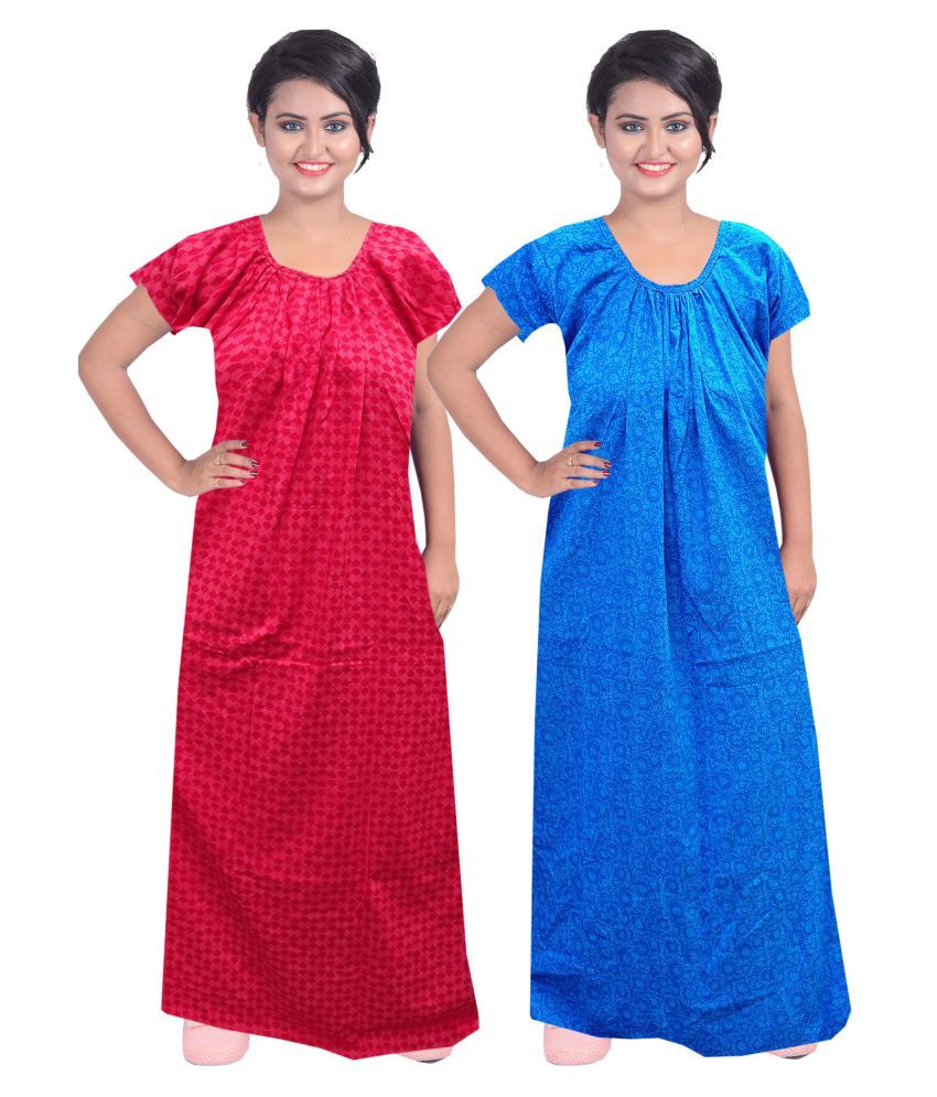 indian cotton night gowns