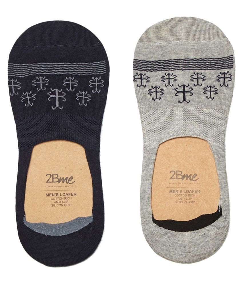 2Bme Gray Casual No Show Socks Pack of 2 Buy Online at Low Price in
