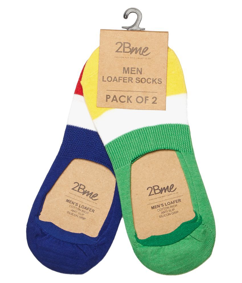 2Bme Green Casual No Show Socks Pack of 2 Buy Online at Low Price in