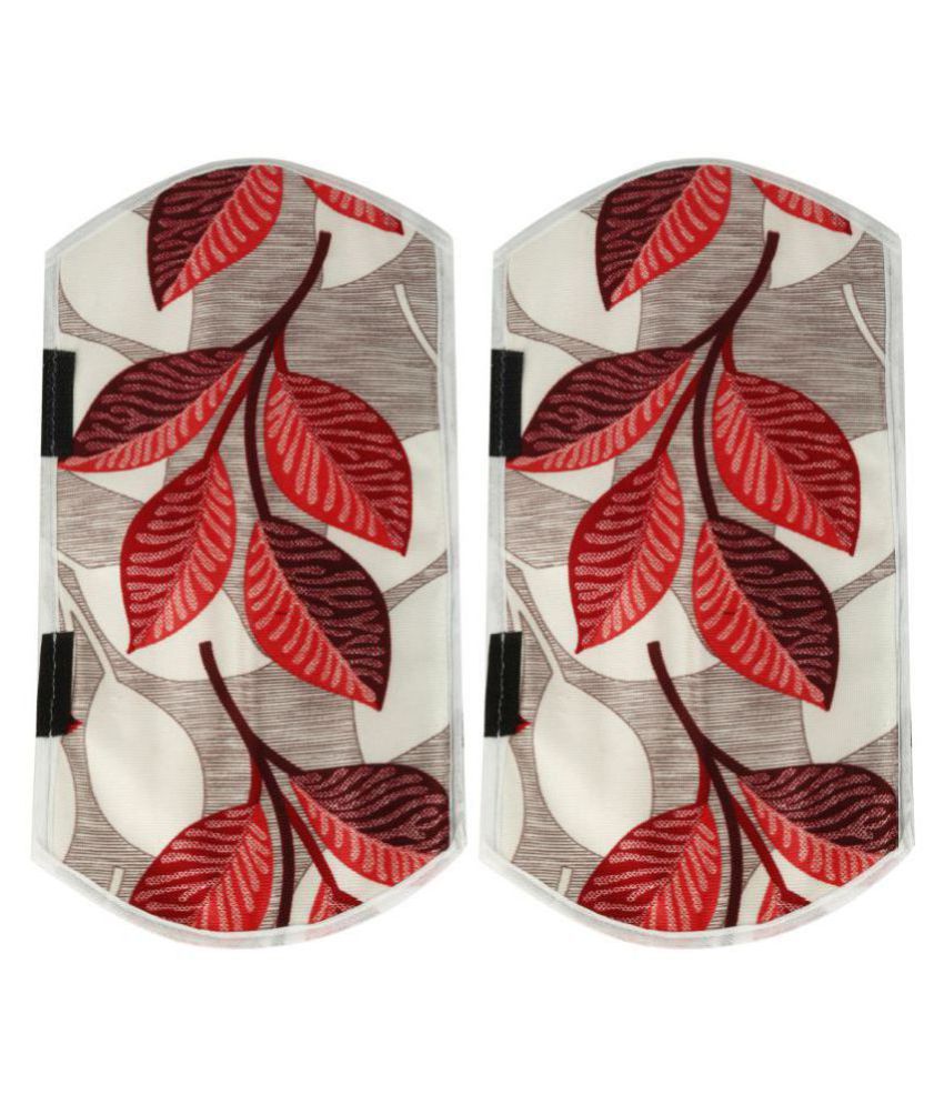     			E-Retailer Set of 2 Polyester Red Fridge Handle Cover