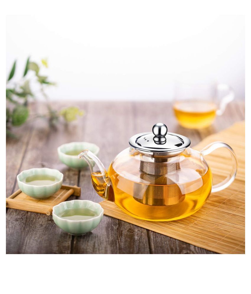 Incrizma Glass Tea Kettle Borosilicate Kettle 1000 ml Buy Online at