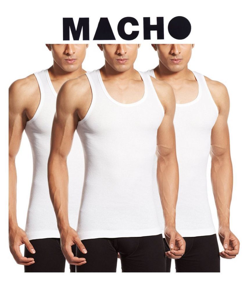     			Macho Multi Sleeveless Vests Pack of 3
