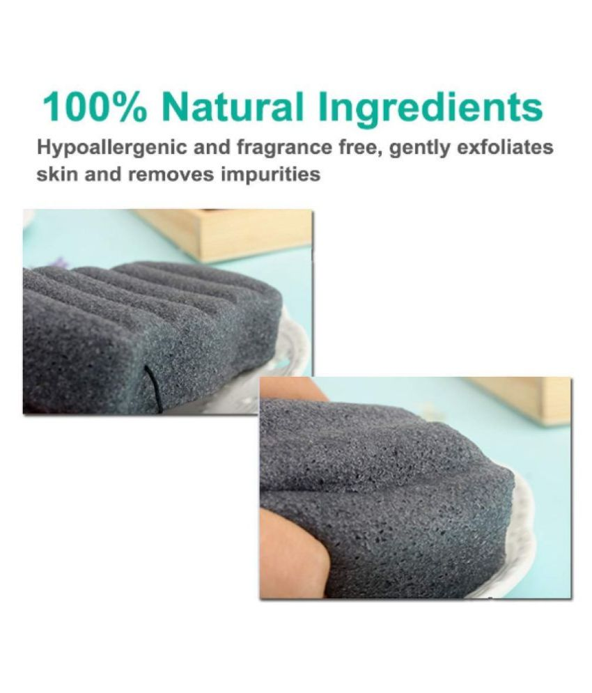 DELSON Natural Konjac Facial Sponge Black Buy DELSON Natural Konjac