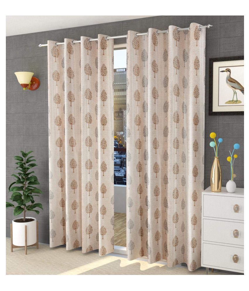 INDUS APPAREL Set of 2 Window SemiTransparent Eyelet Polyester