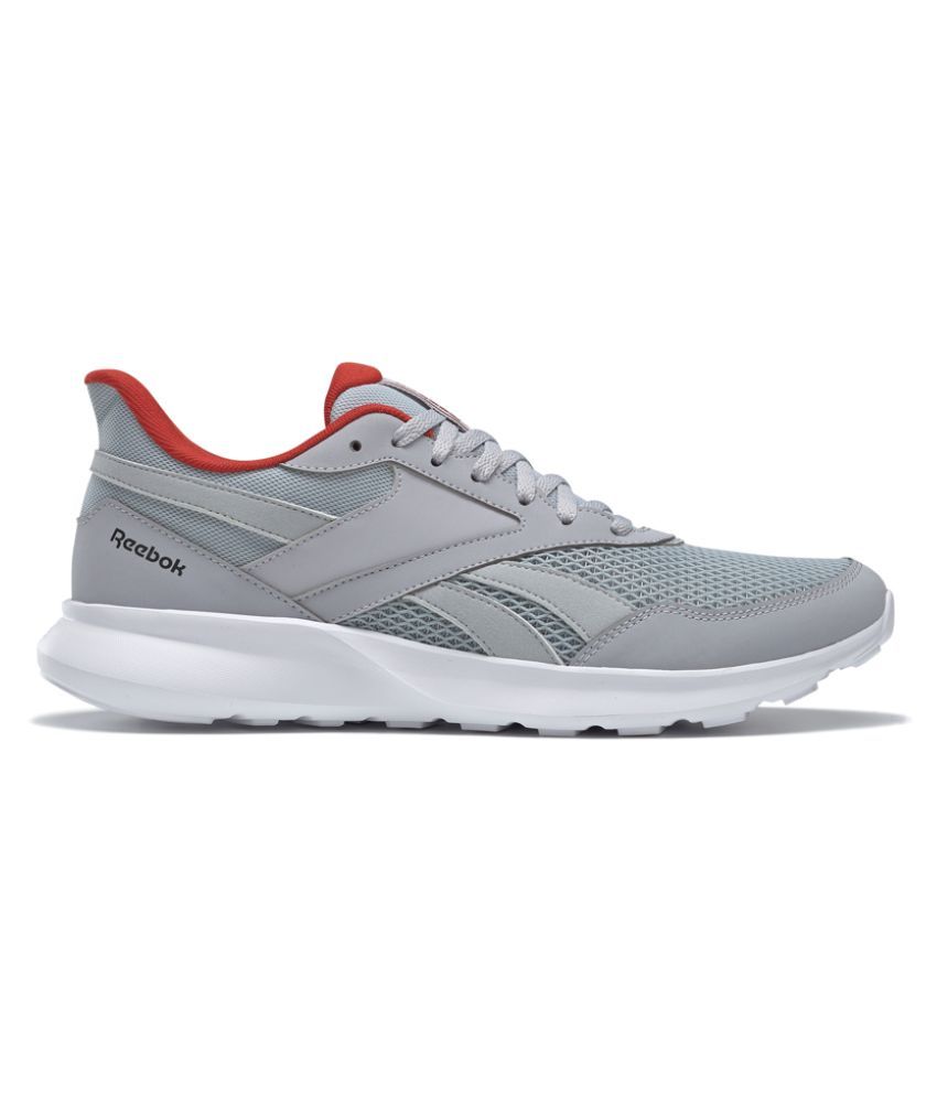 grey and black reebok shoes