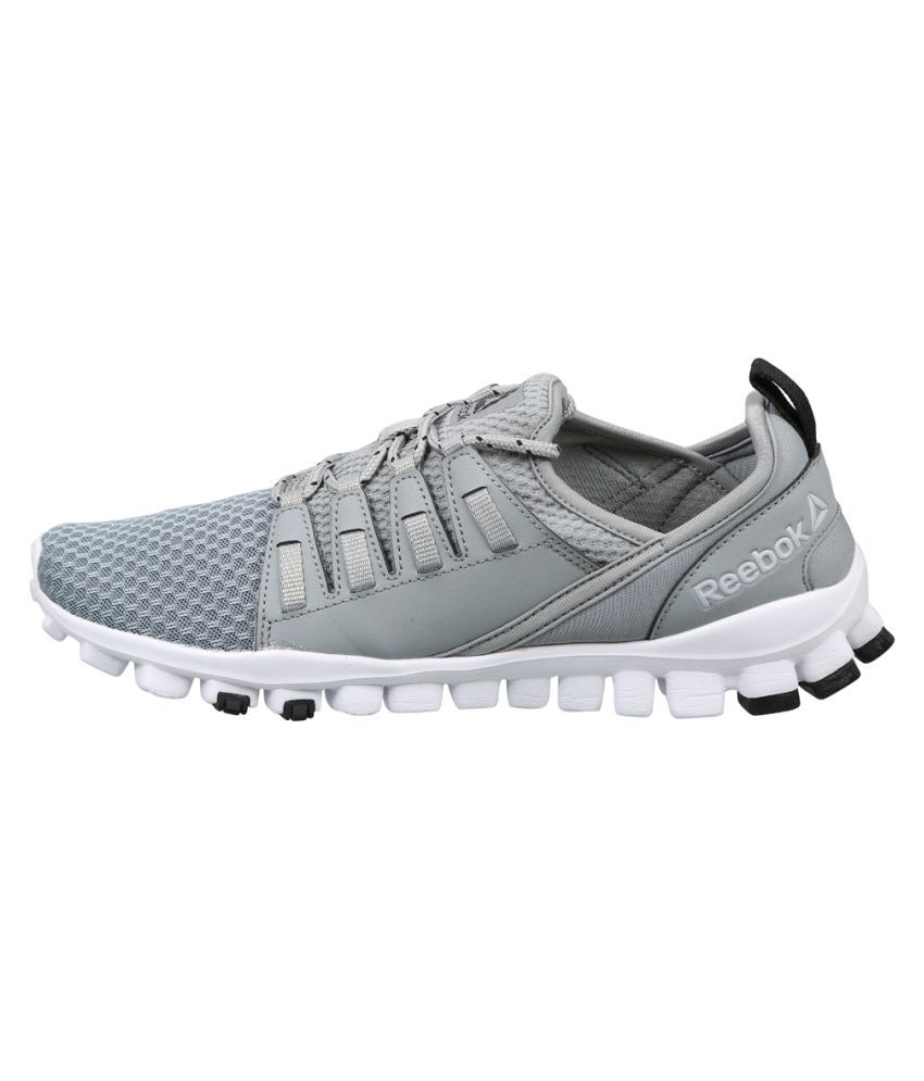 grey reebok sneakers