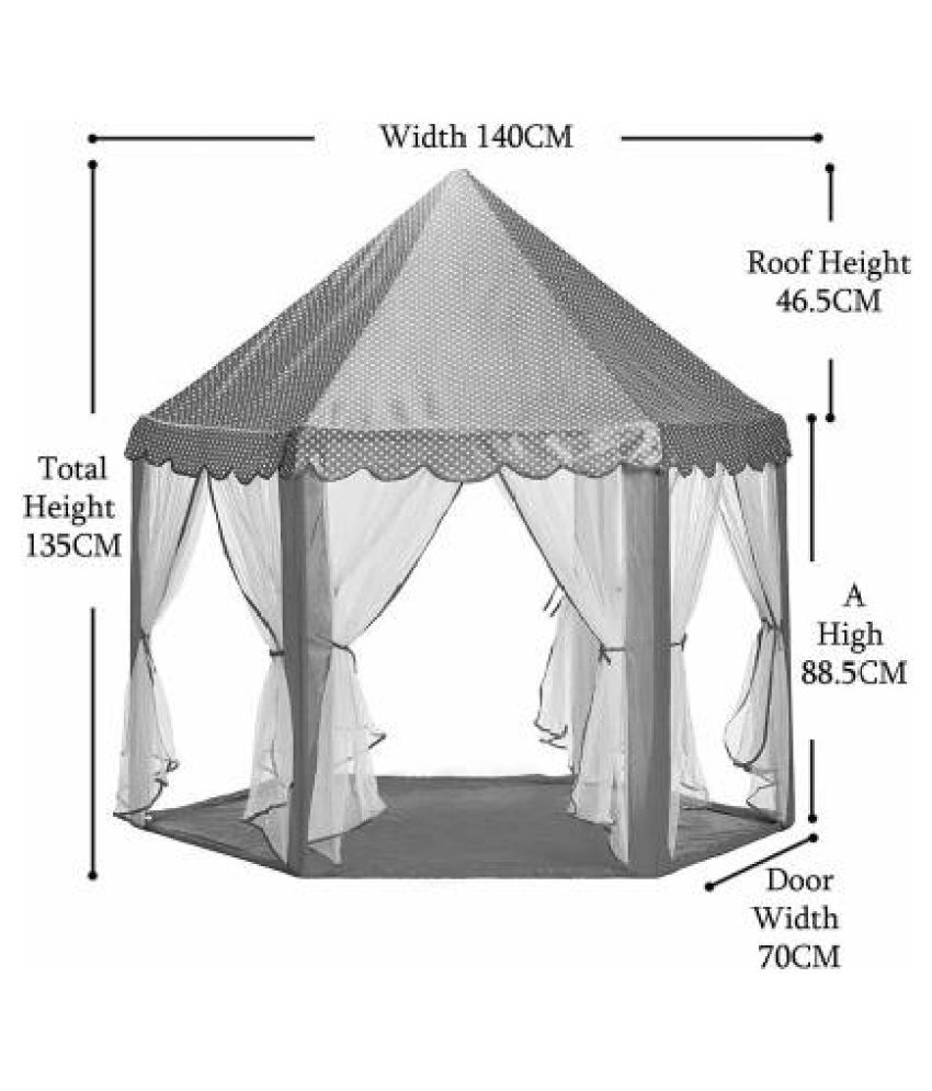 Dream Tent House with LED Lights Portable Kids Play Tent (Green