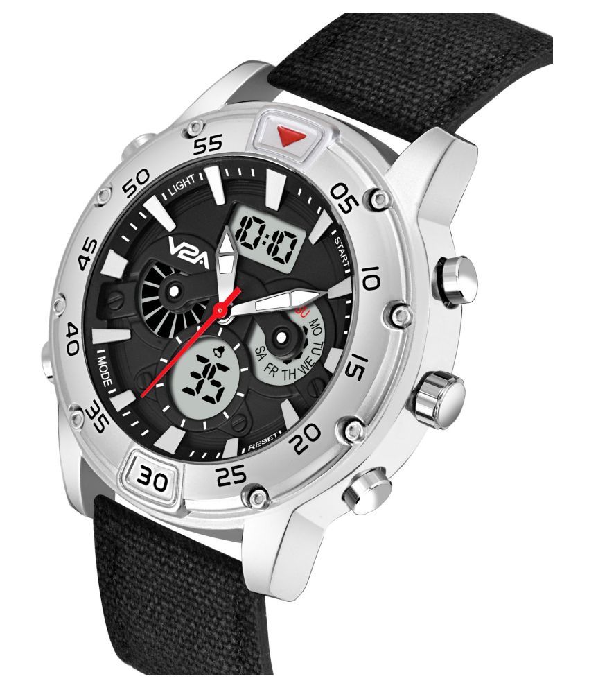V2A Stylish Trendy Fabric AnalogDigital Men's Watch Buy V2A Stylish