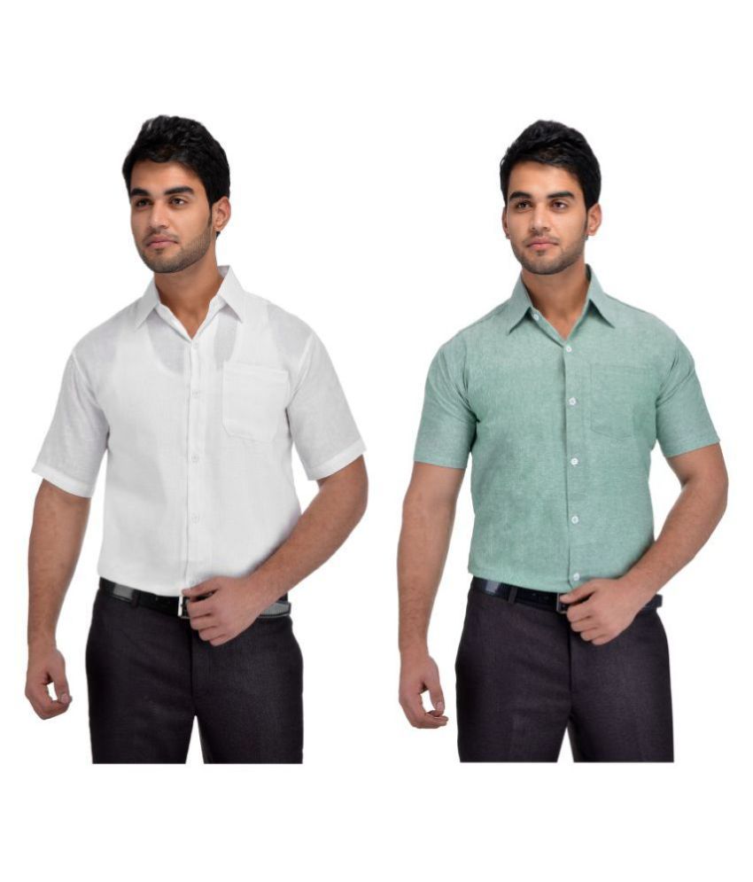     			DESHBANDHU DBK Cotton Regular Fit Half Sleeves Men's Formal Shirt - Multi ( Pack of 1 )