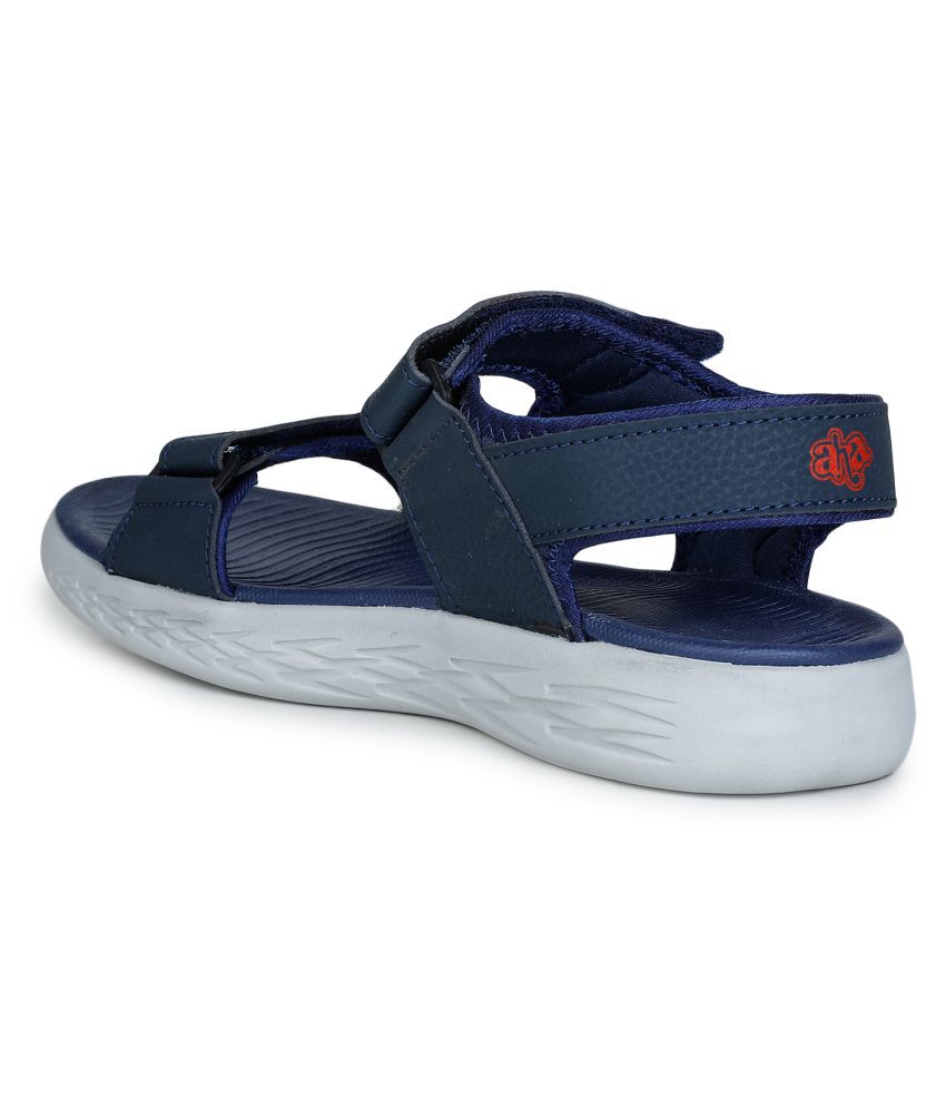 Liberty Navy Faux Leather Sandals - Buy Liberty Navy Faux Leather ...