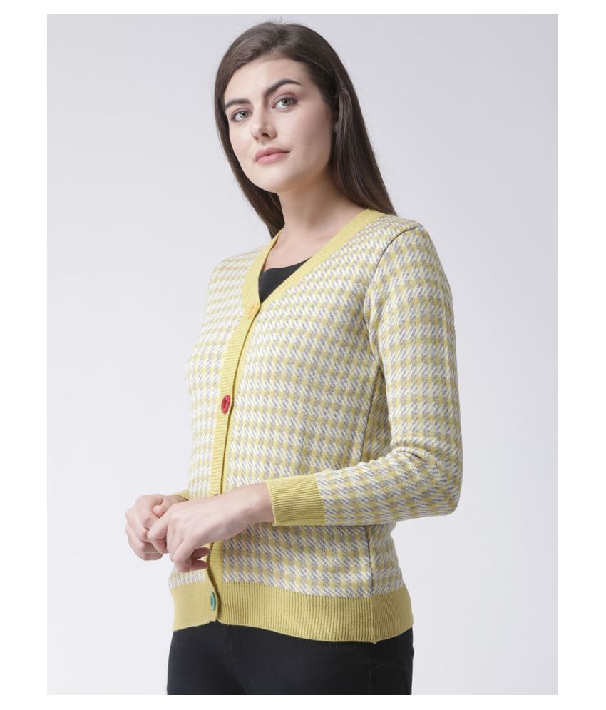 yellow cardigans for sale