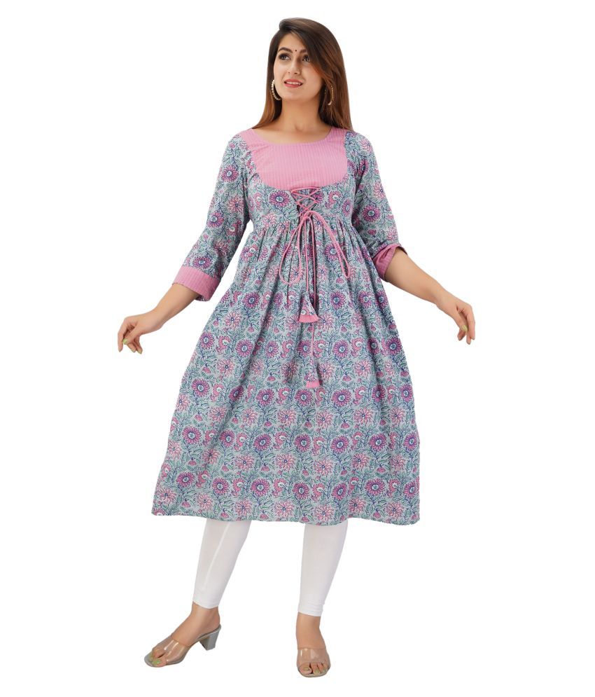 sajke Blue Rayon Anarkali Kurti - Buy sajke Blue Rayon Anarkali Kurti ...